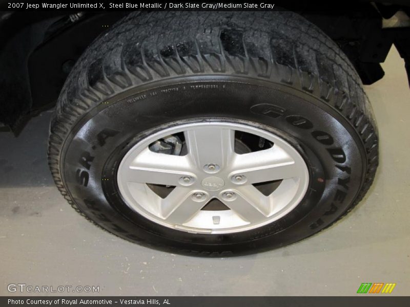 Steel Blue Metallic / Dark Slate Gray/Medium Slate Gray 2007 Jeep Wrangler Unlimited X