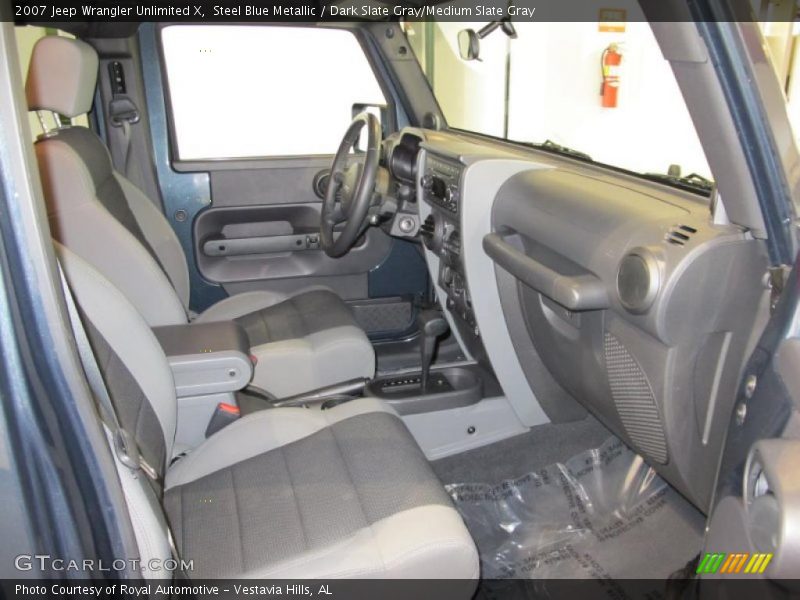 Steel Blue Metallic / Dark Slate Gray/Medium Slate Gray 2007 Jeep Wrangler Unlimited X