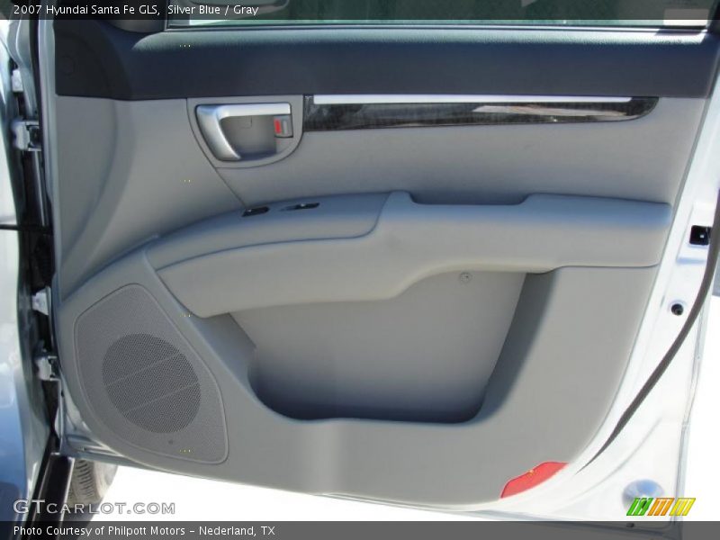 Silver Blue / Gray 2007 Hyundai Santa Fe GLS