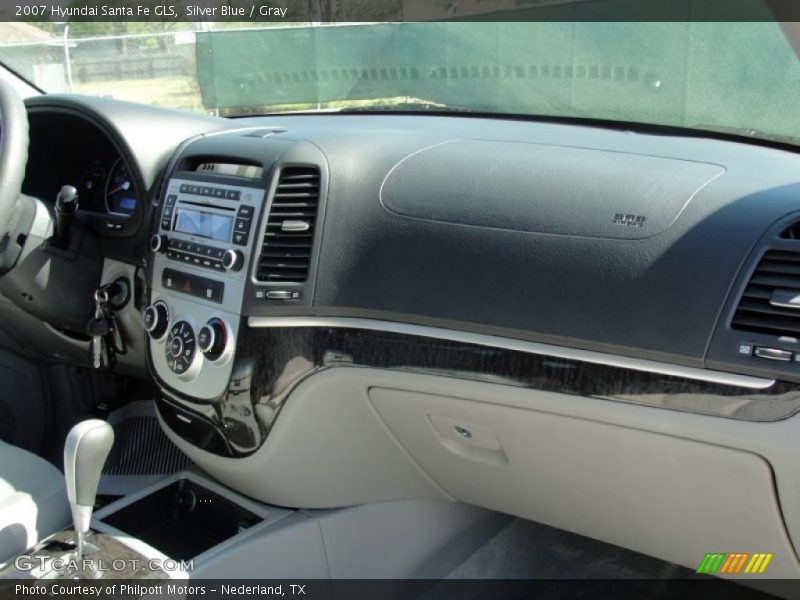 Silver Blue / Gray 2007 Hyundai Santa Fe GLS