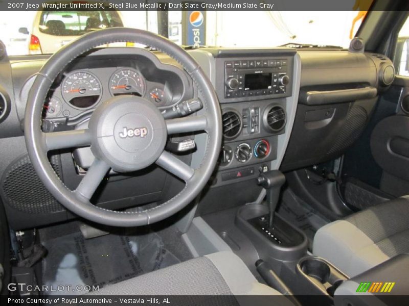 Steel Blue Metallic / Dark Slate Gray/Medium Slate Gray 2007 Jeep Wrangler Unlimited X
