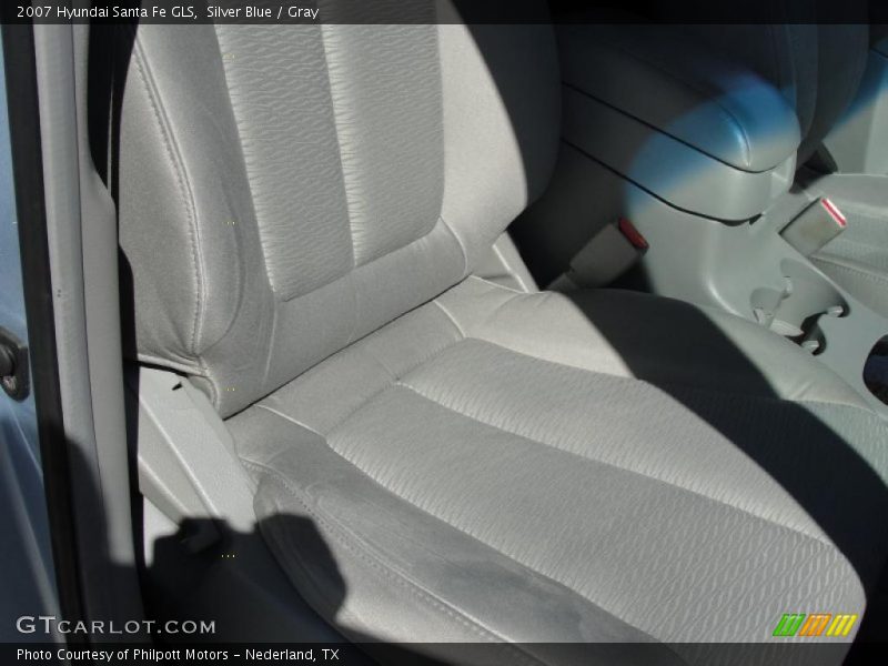 Silver Blue / Gray 2007 Hyundai Santa Fe GLS