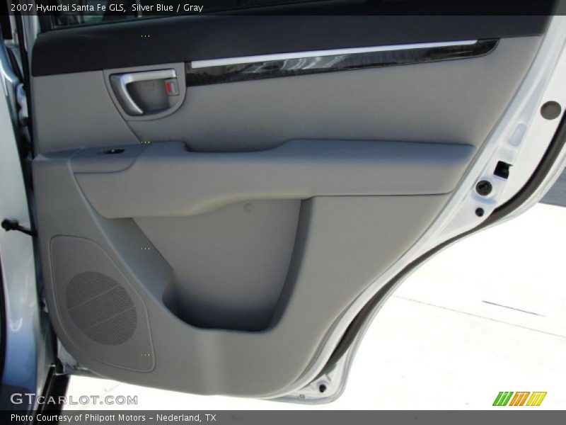 Silver Blue / Gray 2007 Hyundai Santa Fe GLS