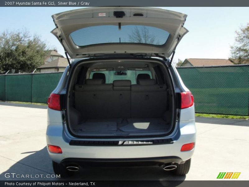 Silver Blue / Gray 2007 Hyundai Santa Fe GLS