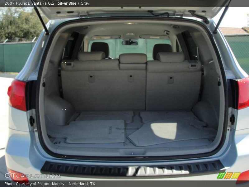Silver Blue / Gray 2007 Hyundai Santa Fe GLS