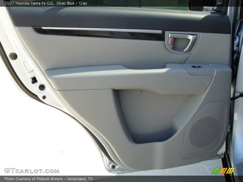 Silver Blue / Gray 2007 Hyundai Santa Fe GLS