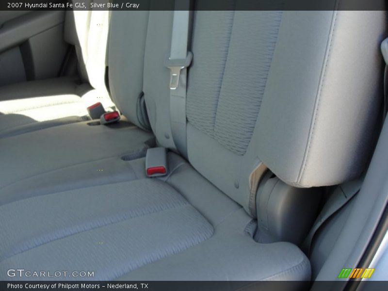 Silver Blue / Gray 2007 Hyundai Santa Fe GLS