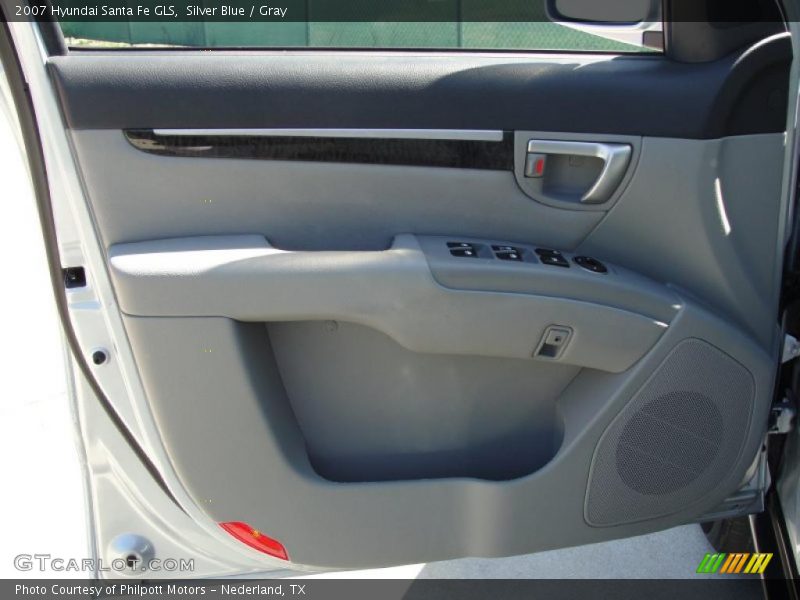Silver Blue / Gray 2007 Hyundai Santa Fe GLS