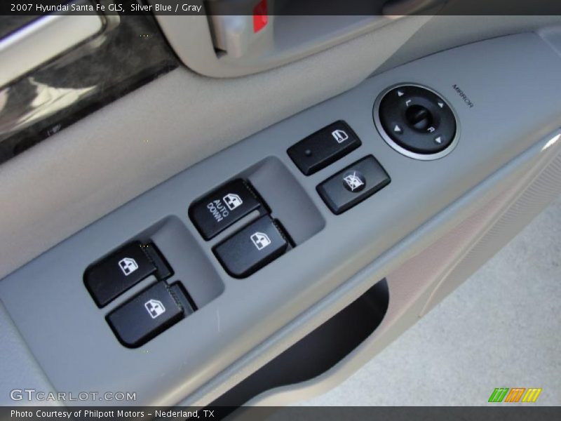 Silver Blue / Gray 2007 Hyundai Santa Fe GLS