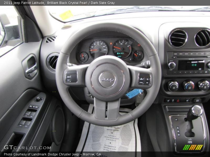 Brilliant Black Crystal Pearl / Dark Slate Gray 2011 Jeep Patriot Latitude