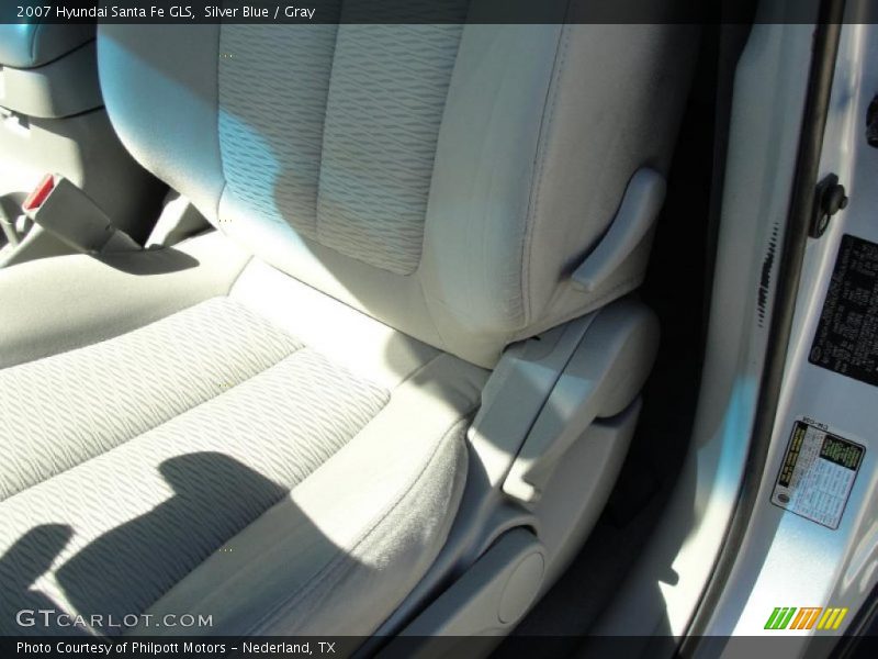 Silver Blue / Gray 2007 Hyundai Santa Fe GLS