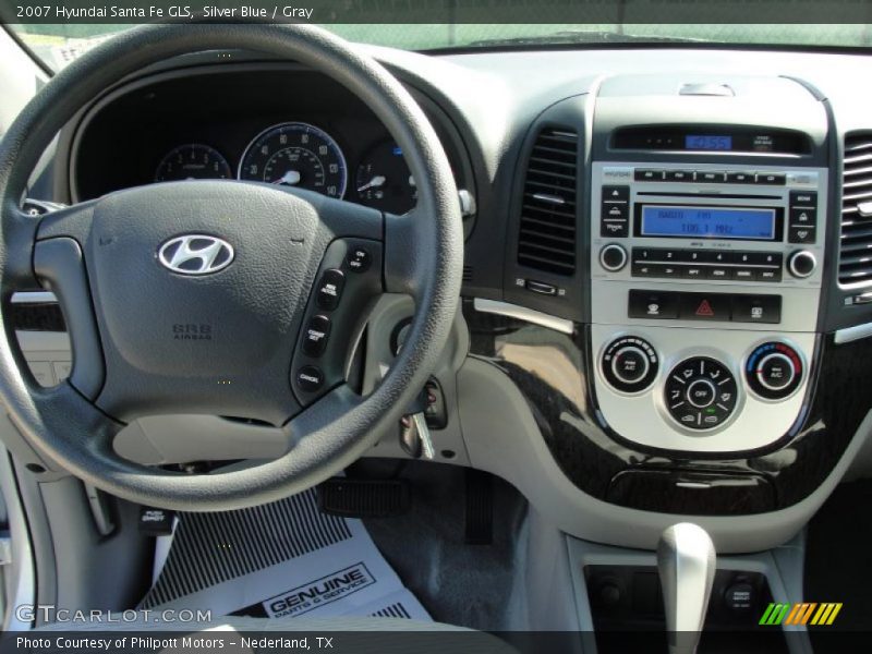 Silver Blue / Gray 2007 Hyundai Santa Fe GLS