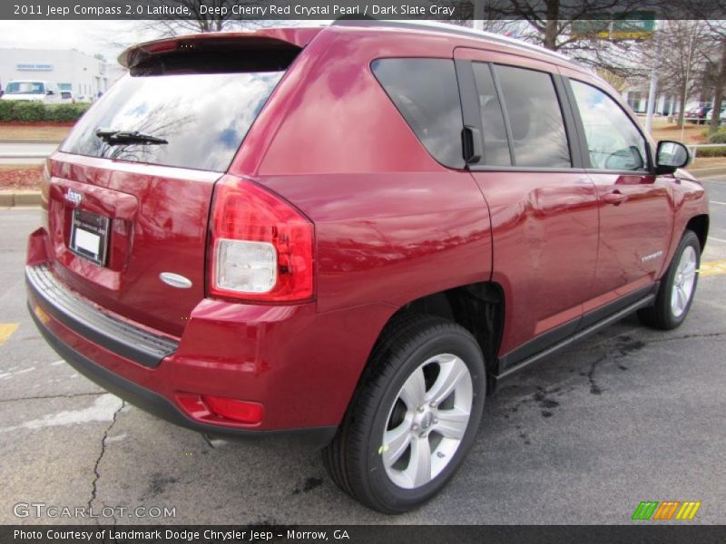 Deep Cherry Red Crystal Pearl / Dark Slate Gray 2011 Jeep Compass 2.0 Latitude