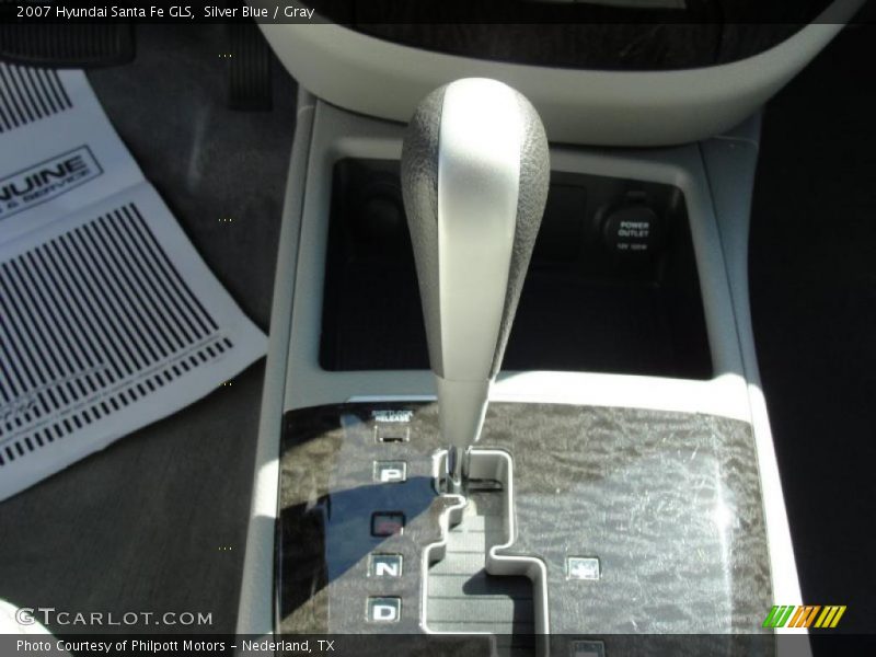 Silver Blue / Gray 2007 Hyundai Santa Fe GLS