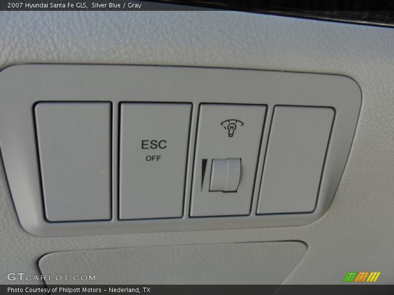Silver Blue / Gray 2007 Hyundai Santa Fe GLS