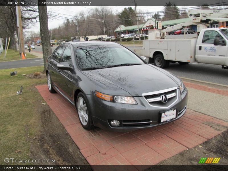 Polished Metal Metallic / Ebony 2008 Acura TL 3.2