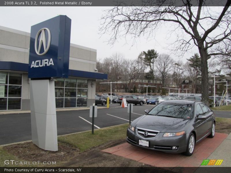 Polished Metal Metallic / Ebony 2008 Acura TL 3.2