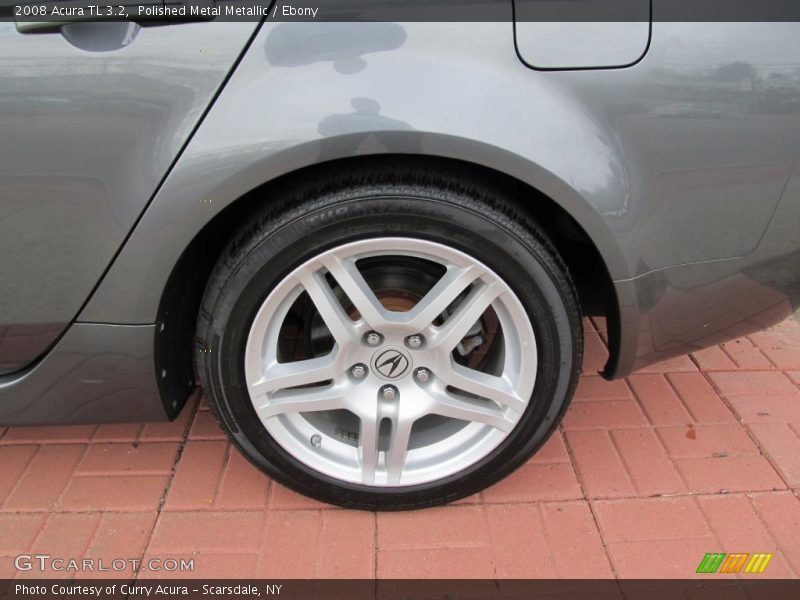 Polished Metal Metallic / Ebony 2008 Acura TL 3.2