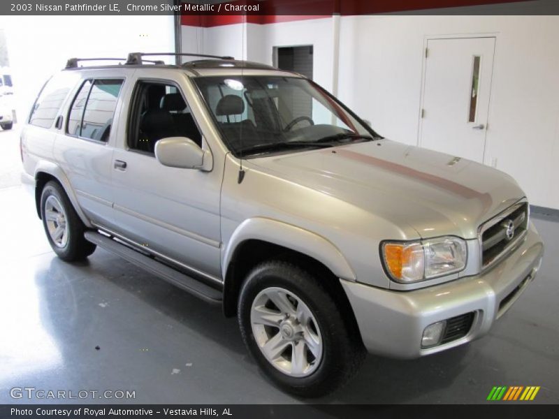Chrome Silver Metallic / Charcoal 2003 Nissan Pathfinder LE