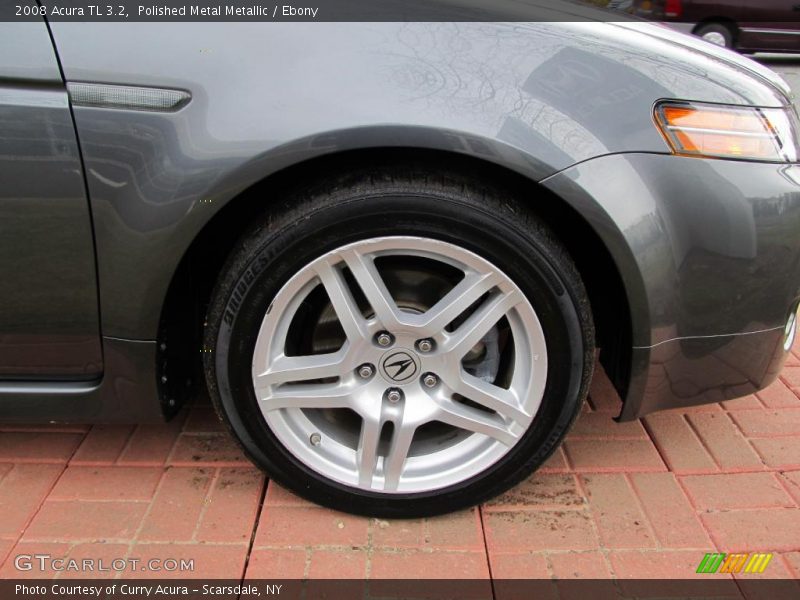 Polished Metal Metallic / Ebony 2008 Acura TL 3.2