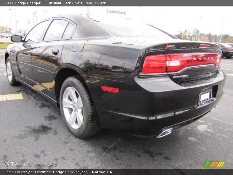 Brilliant Black Crystal Pearl / Black 2011 Dodge Charger SE