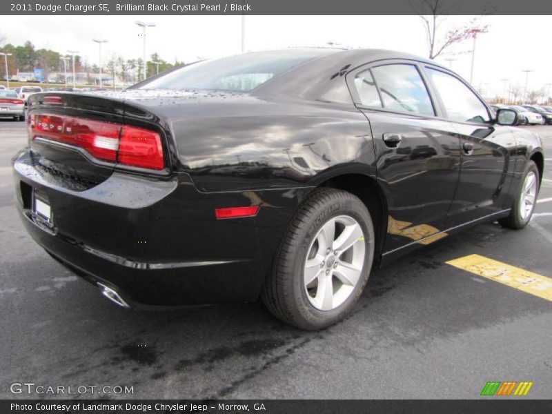 Brilliant Black Crystal Pearl / Black 2011 Dodge Charger SE