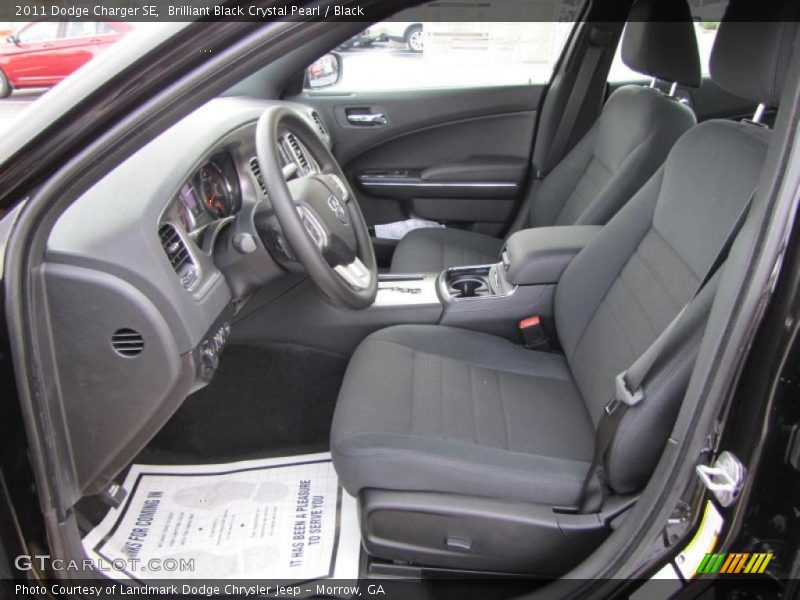 Brilliant Black Crystal Pearl / Black 2011 Dodge Charger SE