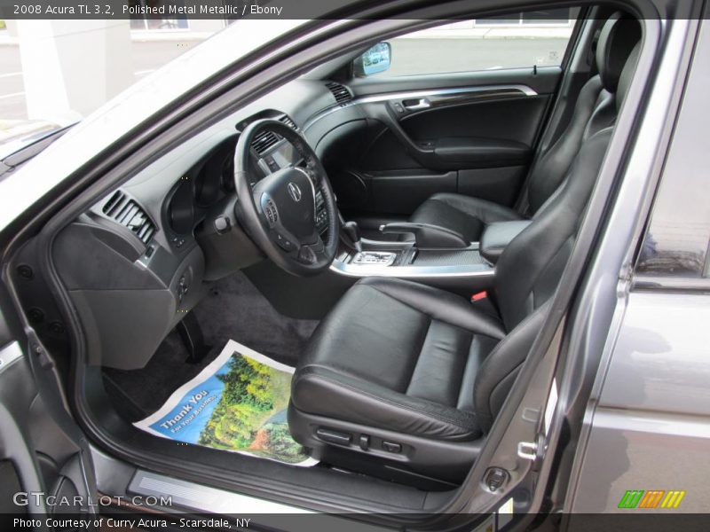Polished Metal Metallic / Ebony 2008 Acura TL 3.2
