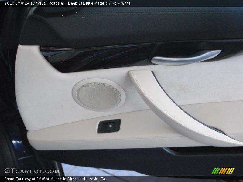 Deep Sea Blue Metallic / Ivory White 2010 BMW Z4 sDrive35i Roadster