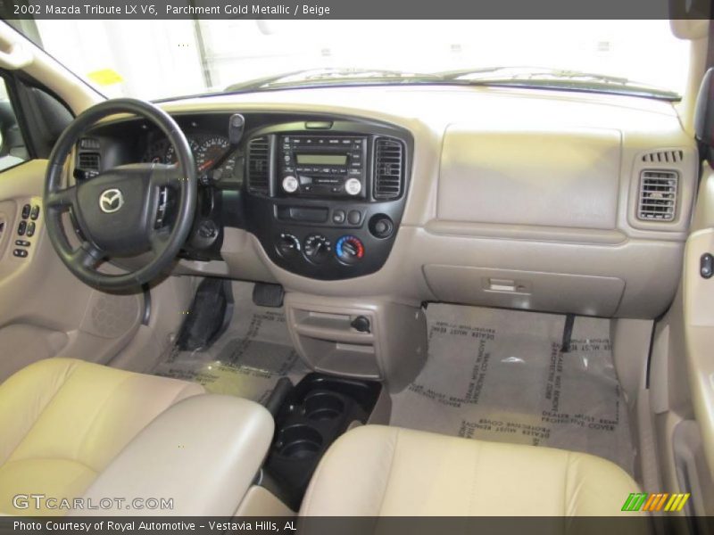 Parchment Gold Metallic / Beige 2002 Mazda Tribute LX V6