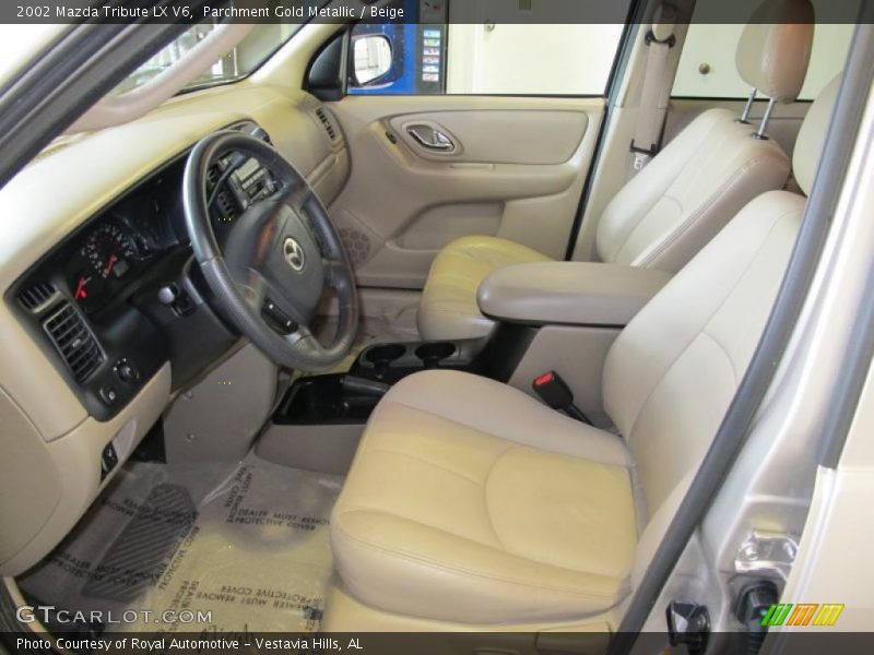 Parchment Gold Metallic / Beige 2002 Mazda Tribute LX V6