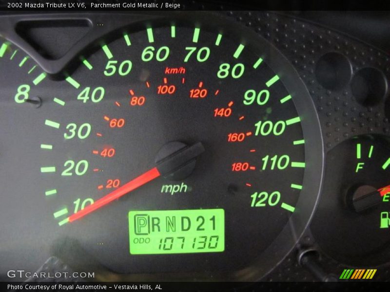 Parchment Gold Metallic / Beige 2002 Mazda Tribute LX V6