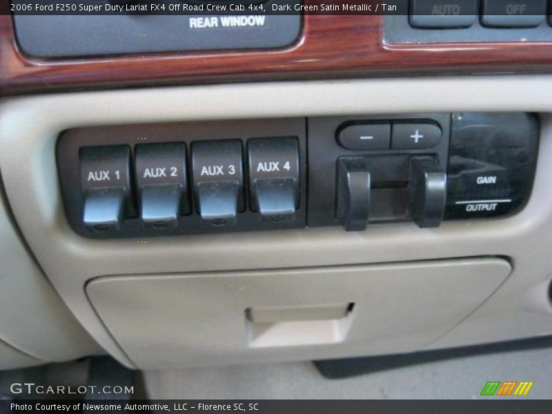 Dark Green Satin Metallic / Tan 2006 Ford F250 Super Duty Lariat FX4 Off Road Crew Cab 4x4