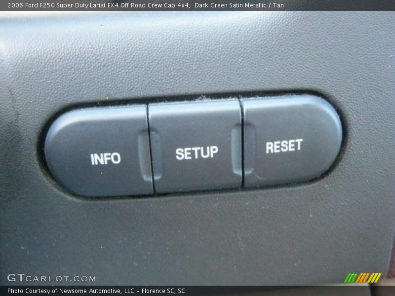Dark Green Satin Metallic / Tan 2006 Ford F250 Super Duty Lariat FX4 Off Road Crew Cab 4x4