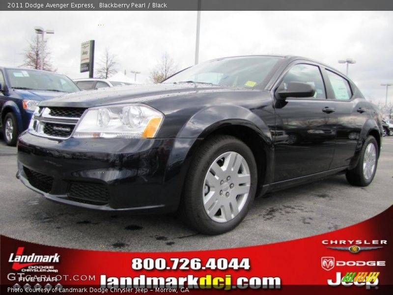 Blackberry Pearl / Black 2011 Dodge Avenger Express