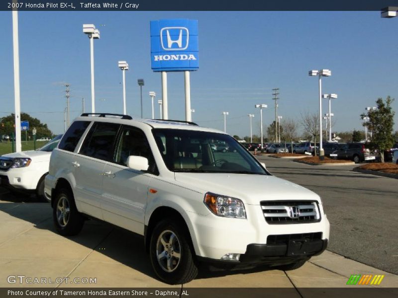Taffeta White / Gray 2007 Honda Pilot EX-L