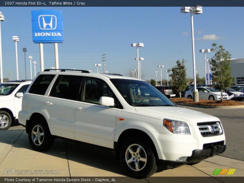 Taffeta White / Gray 2007 Honda Pilot EX-L
