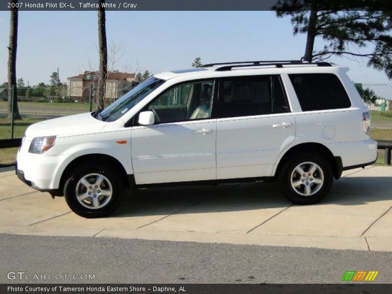 Taffeta White / Gray 2007 Honda Pilot EX-L