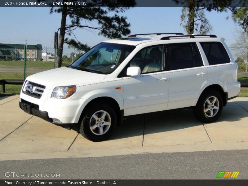 Taffeta White / Gray 2007 Honda Pilot EX-L