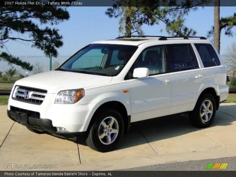 Taffeta White / Gray 2007 Honda Pilot EX-L