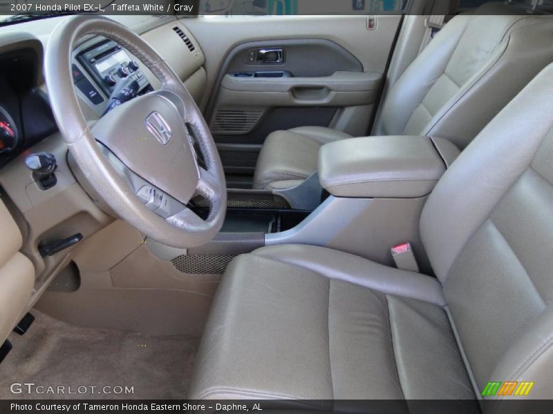 Taffeta White / Gray 2007 Honda Pilot EX-L