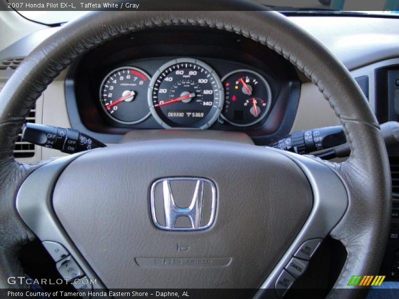 Taffeta White / Gray 2007 Honda Pilot EX-L