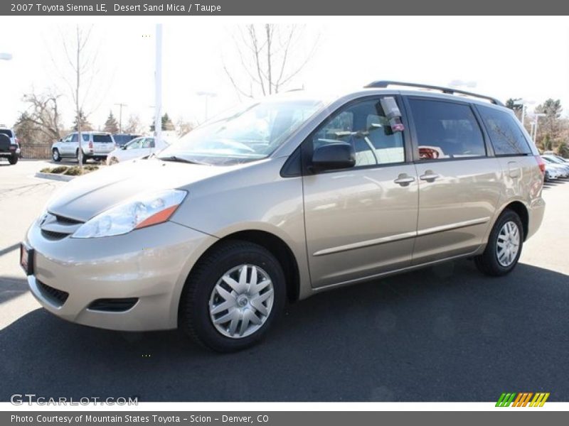 Desert Sand Mica / Taupe 2007 Toyota Sienna LE
