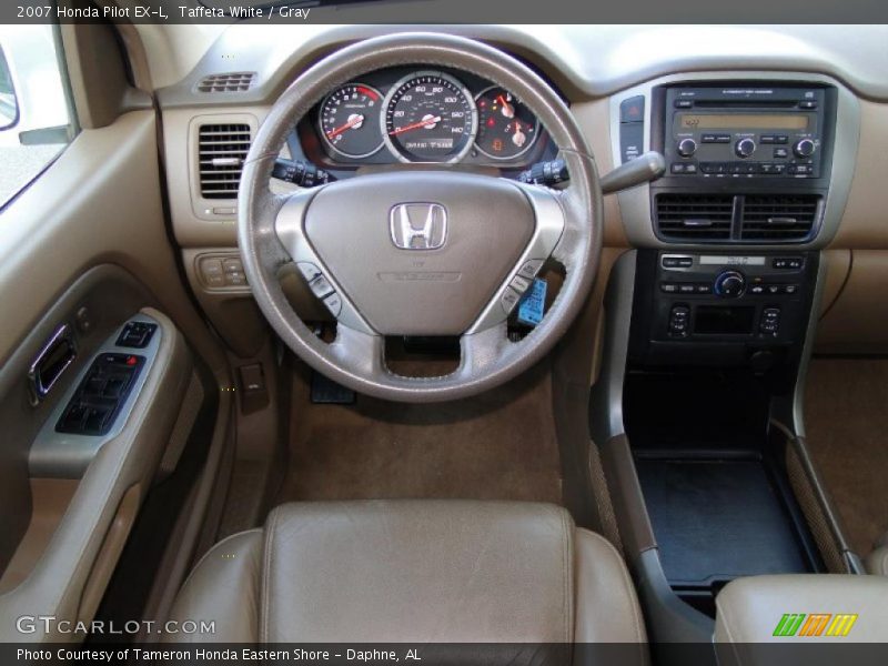 Taffeta White / Gray 2007 Honda Pilot EX-L