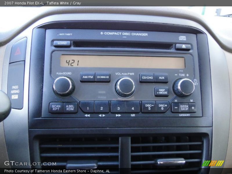 Taffeta White / Gray 2007 Honda Pilot EX-L