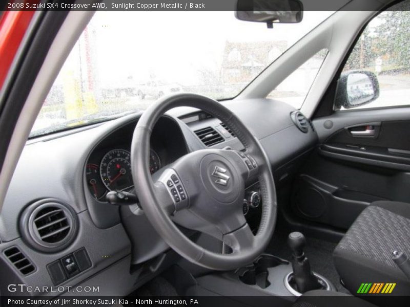 Sunlight Copper Metallic / Black 2008 Suzuki SX4 Crossover AWD