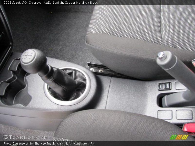 Sunlight Copper Metallic / Black 2008 Suzuki SX4 Crossover AWD