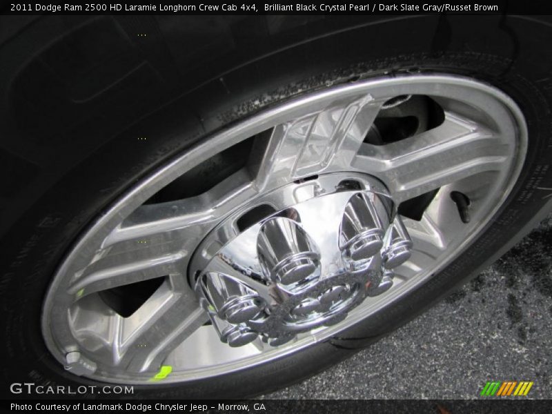 Brilliant Black Crystal Pearl / Dark Slate Gray/Russet Brown 2011 Dodge Ram 2500 HD Laramie Longhorn Crew Cab 4x4