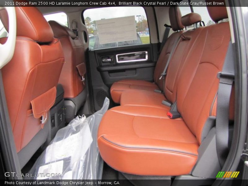  2011 Ram 2500 HD Laramie Longhorn Crew Cab 4x4 Dark Slate Gray/Russet Brown Interior