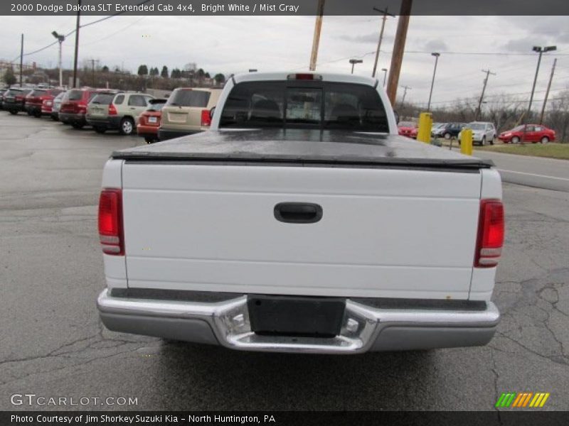 Bright White / Mist Gray 2000 Dodge Dakota SLT Extended Cab 4x4